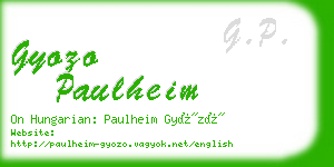 gyozo paulheim business card